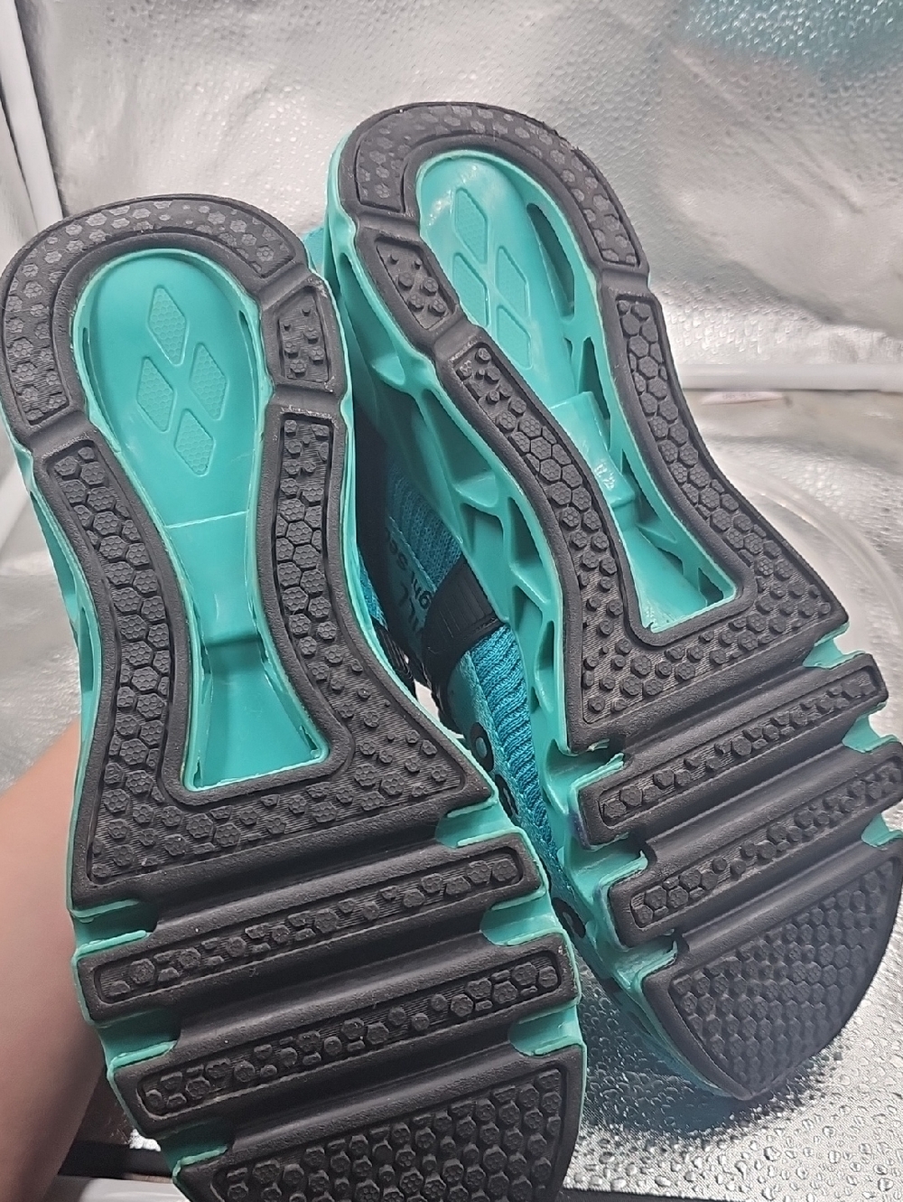 O Black And Turquoise Teal Mens Shoe sz 13 Just So So 41 - Picture 5 of 6